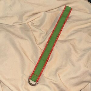 Green Canvas SWAP WATCH BAND with Red Trim NEW